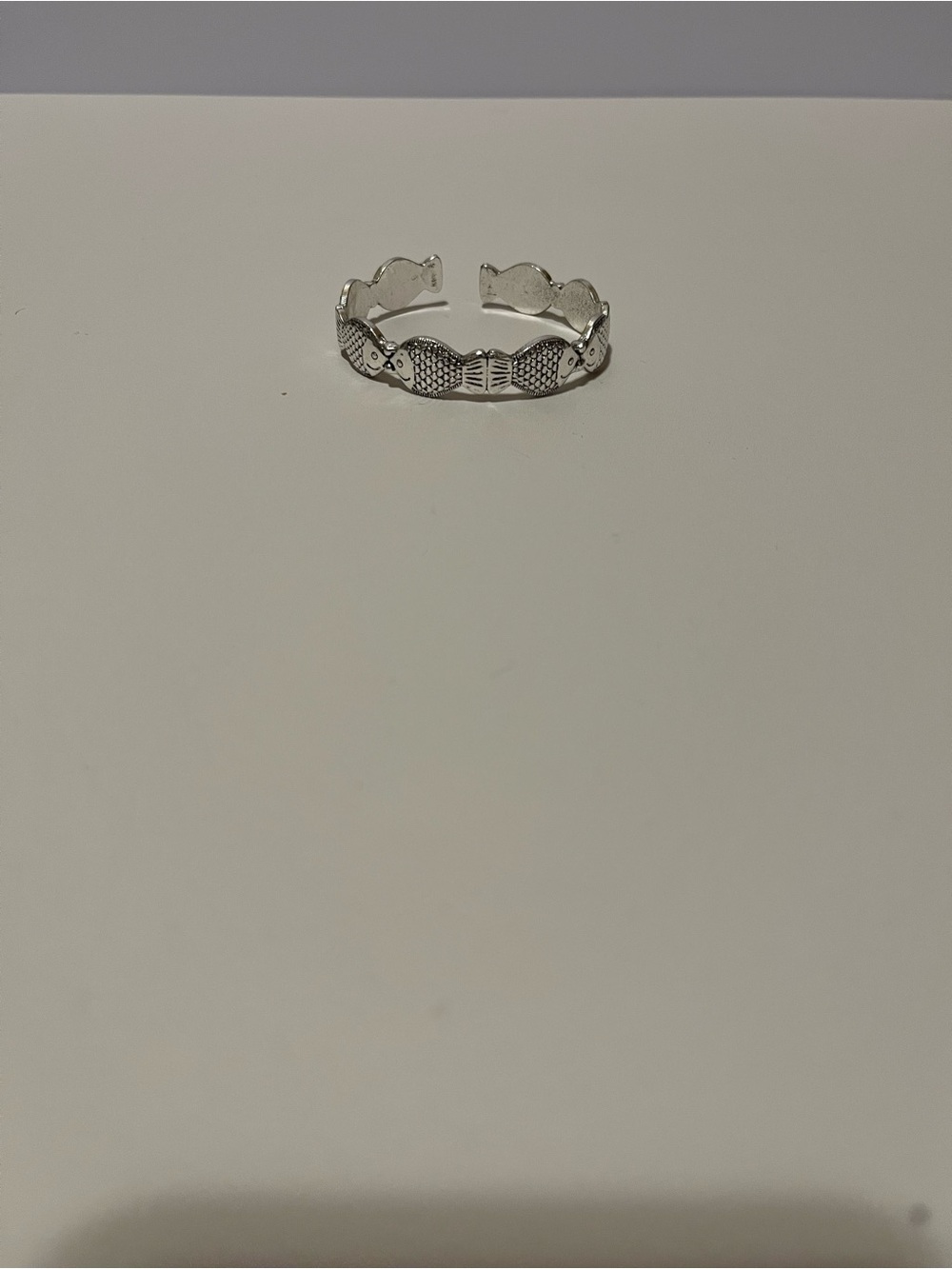 Delicate Openwork Silver Floral Band Ring
